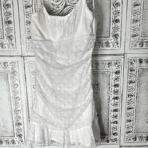 Altar'd State White Embroidered Mini Dress
